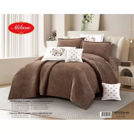 Comforter Firooza Milk Flannel 11 pcs Set Comforter Firooza Milk Flannel 11 pcs Set